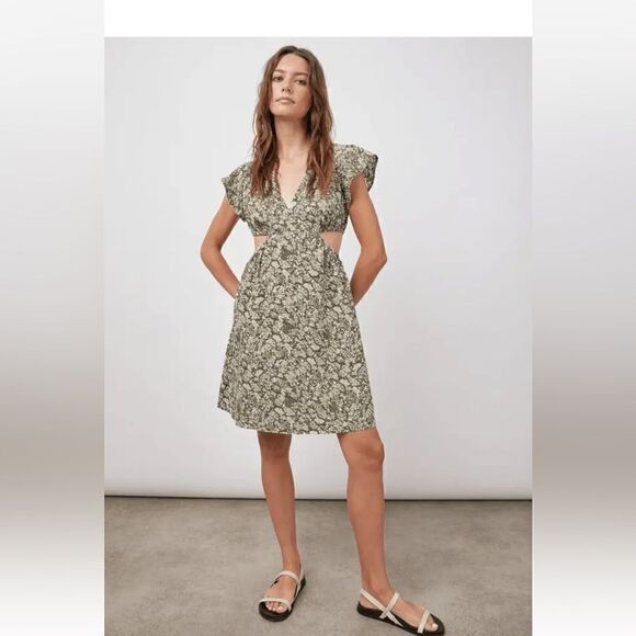 Rails NWT Nyla Dress In Olive Vine Size XL $218 - Picture 2 of 9